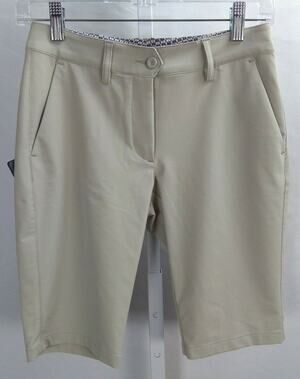 NWT Chervo Chervo-Tex Light Tan Womens Golf Shorts Size US 2 XS
